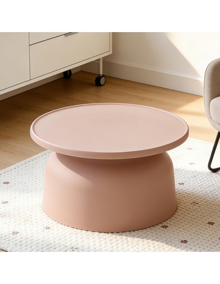 DOMI COFFEE TABLE SALMON 67x67xH36cm