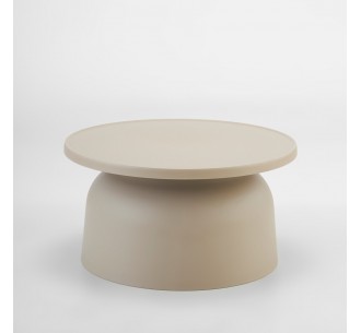 DOMI COFFEE TABLE TAUPE 67x67xH36cm