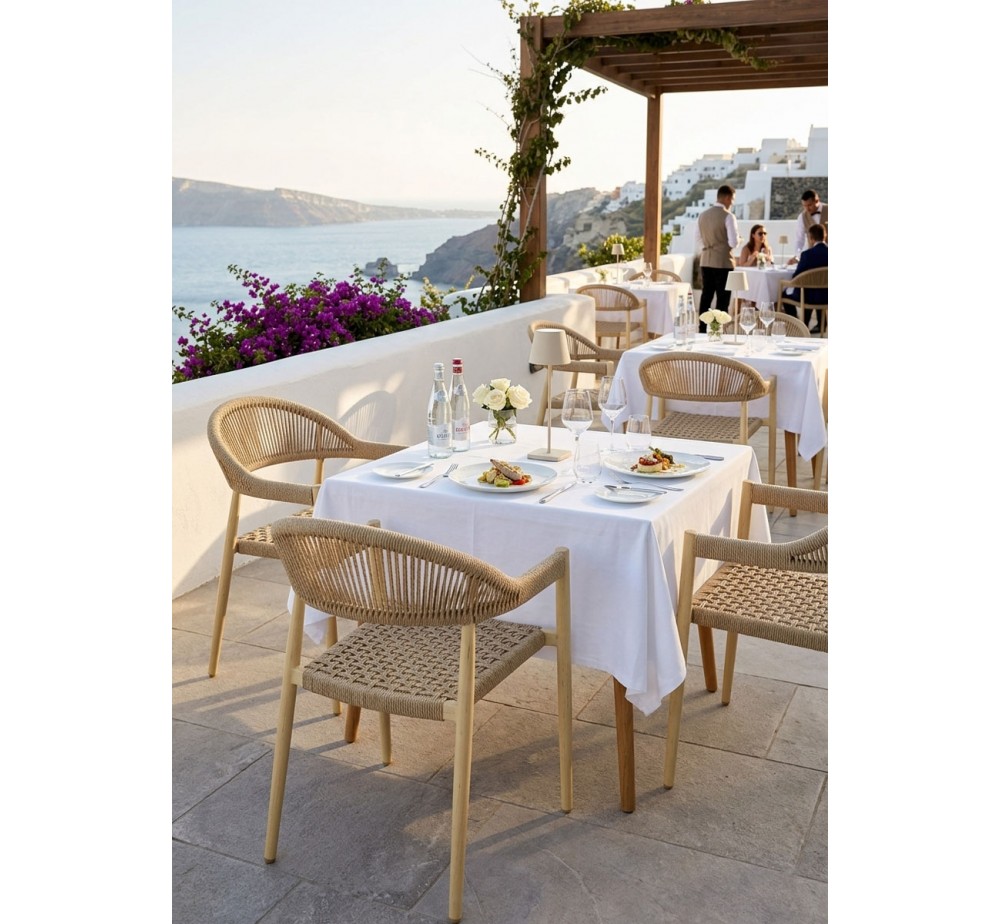 Adina armchair aluminum-rope | Avant Garde design