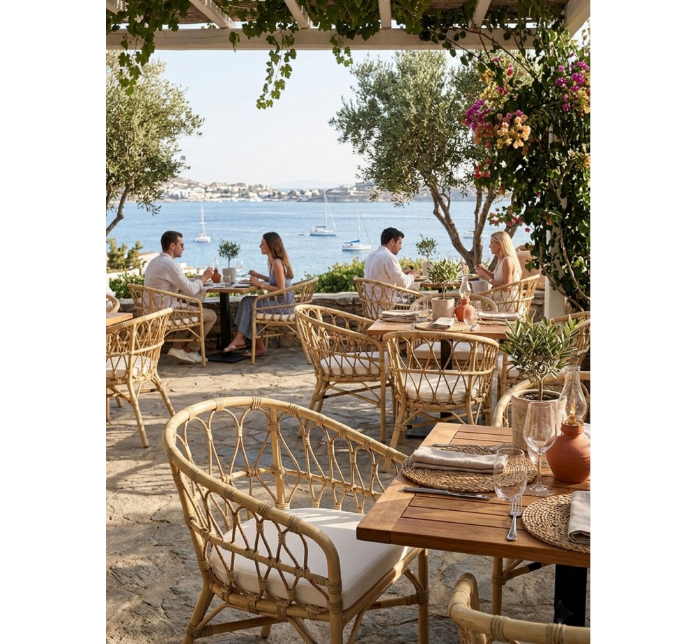 Neptune Outdoor ALU Rattan Chair & Hand-Brushed Finish | Avant Garde