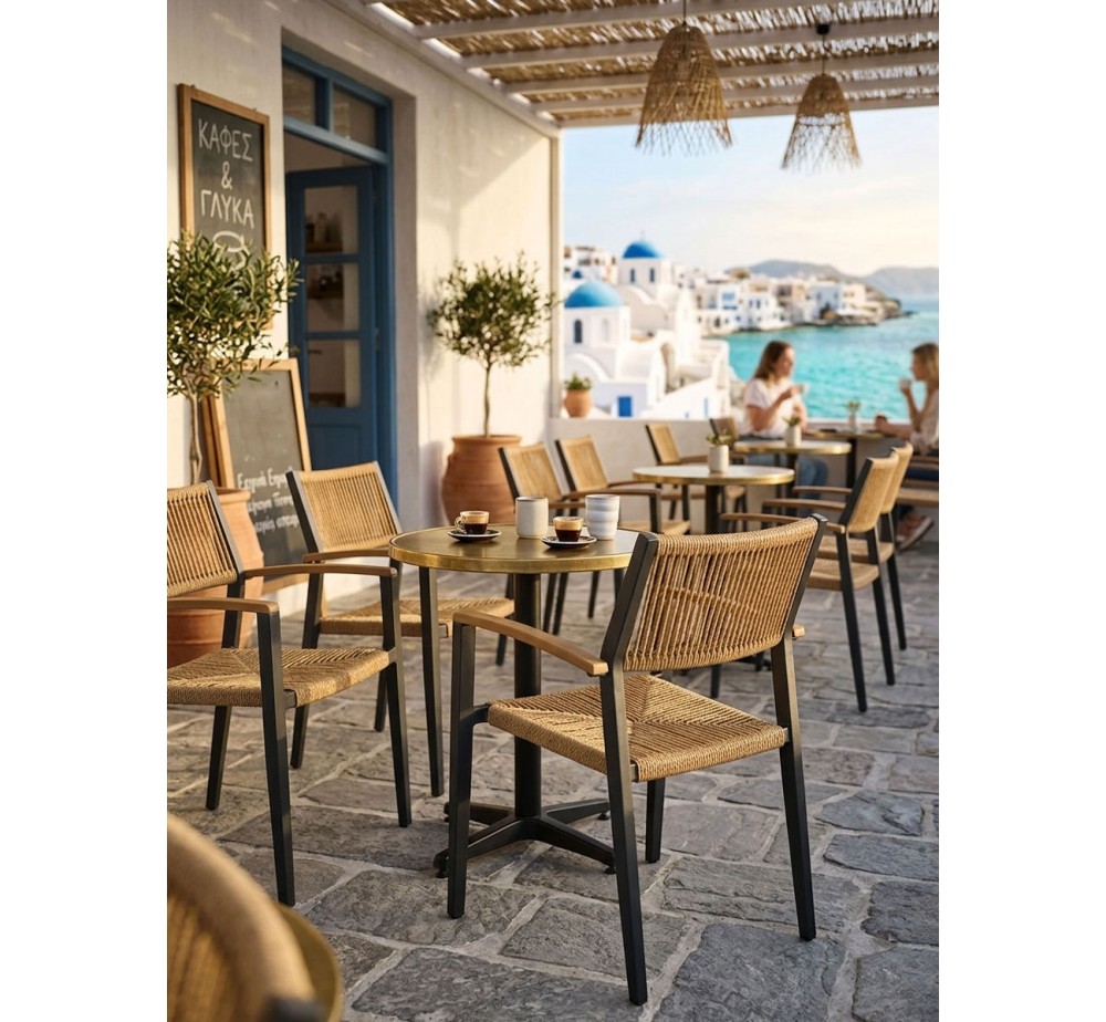 Mars Outdoor Aluminium Rope Chair - Welded Frame | Avant Garde