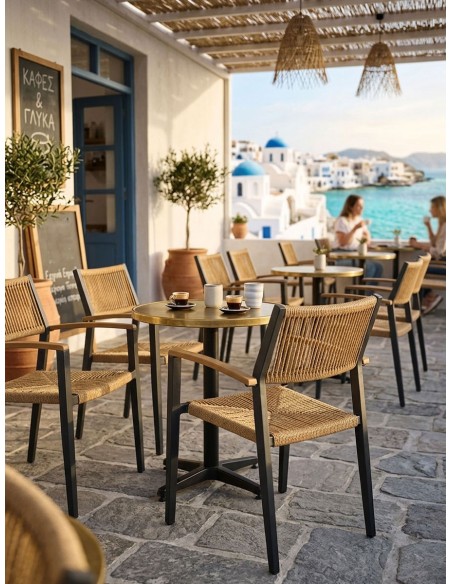 Mars Outdoor Aluminium Rope Chair - Welded Frame | Avant Garde
