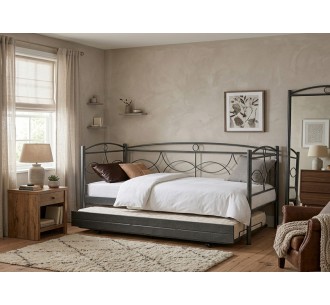 MC48 metal sofa with sliding bed