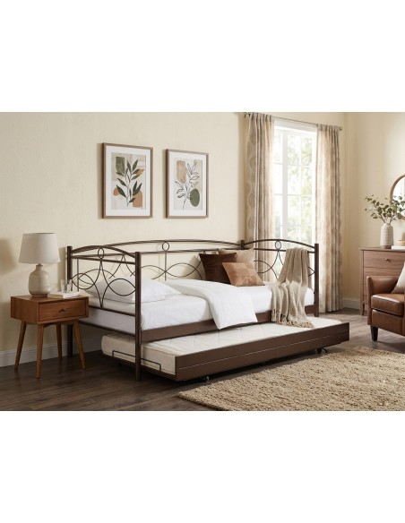 MC48 metal sofa with sliding bed