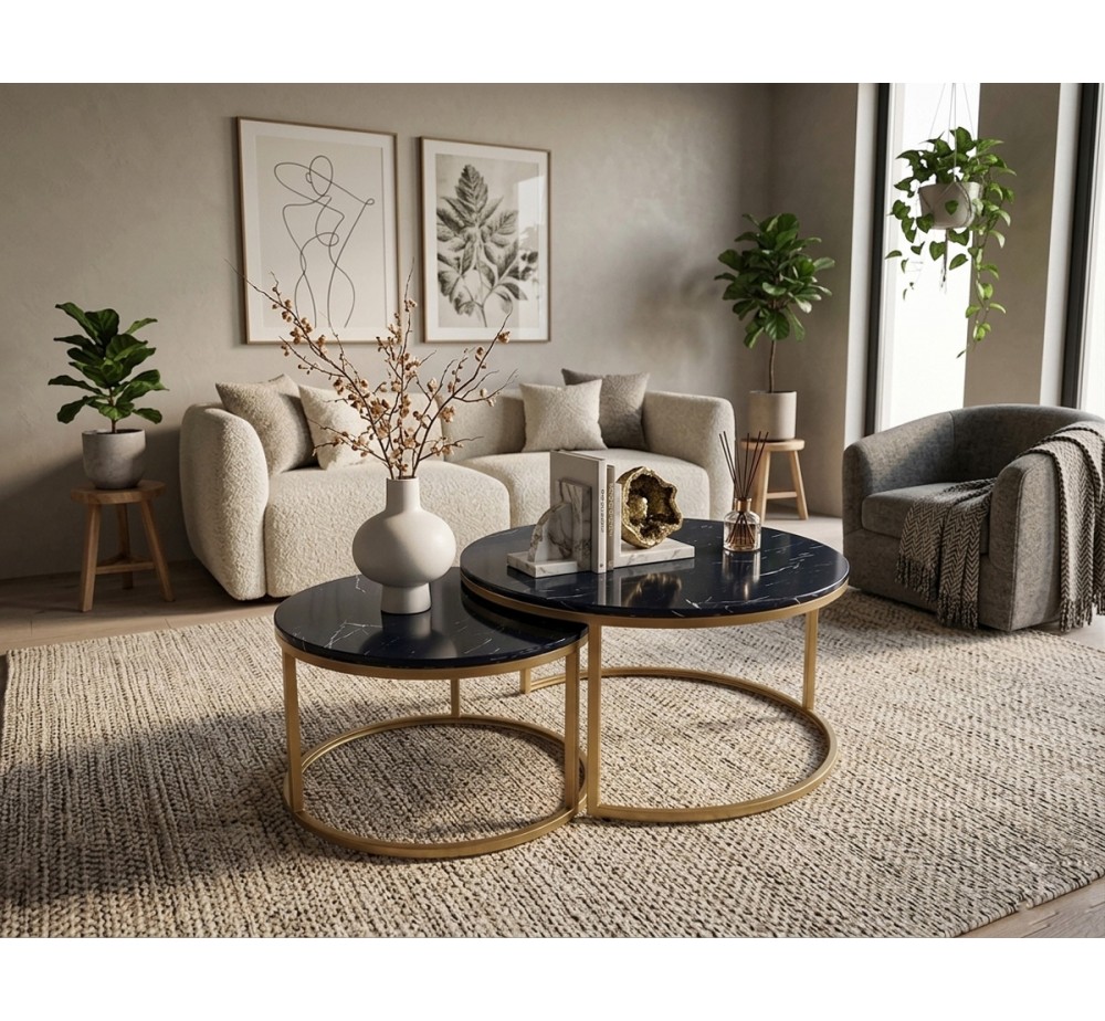 YANG coffee table set 2τμχ - 2 χρόνια εγγύηση | Avant Garde