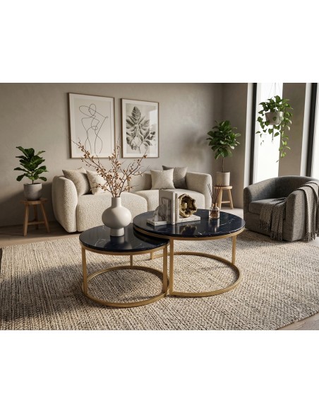 YANG coffee table set 2τμχ - 2 χρόνια εγγύηση | Avant Garde