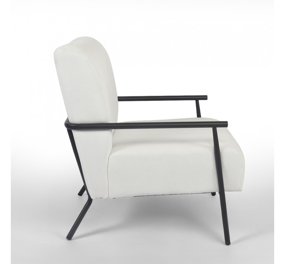 KIOTO ARMCHAIR OFF WHITE 64x76xH81cm