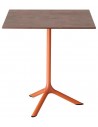 VE - Matt terracotta coated steel, embossed finish