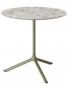 VD - Matt olive green coated steel, embossed finish