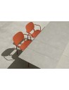 ZE - Zinc and matt terracotta coated, embossed finish