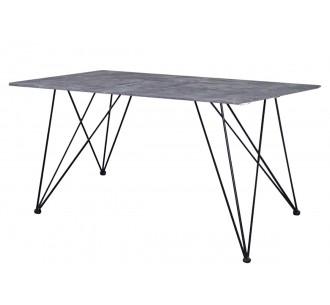 KRYSTAL τραπέζι 80x120 μεταλλικό