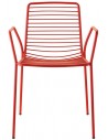 VM - Zinc and matt brick red coated steel, embossed finish
