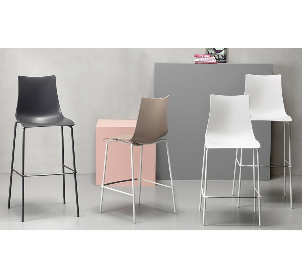 Zebra art.2565 metal barstool (h80) by SCAB | Avant Garde
