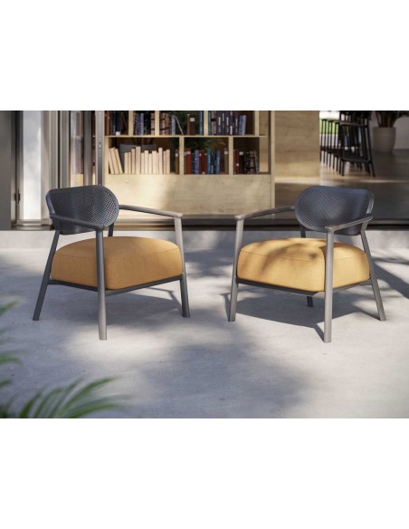 Nuta lounge technopolymer armchair by Gaber | Avant Garde design