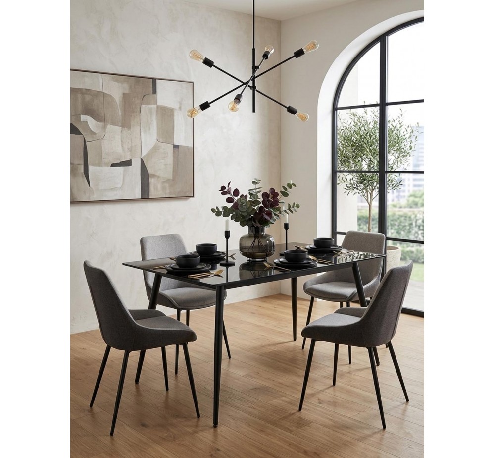 Alberto 80x140 metal table - 2 years guarantee | Avant Garde