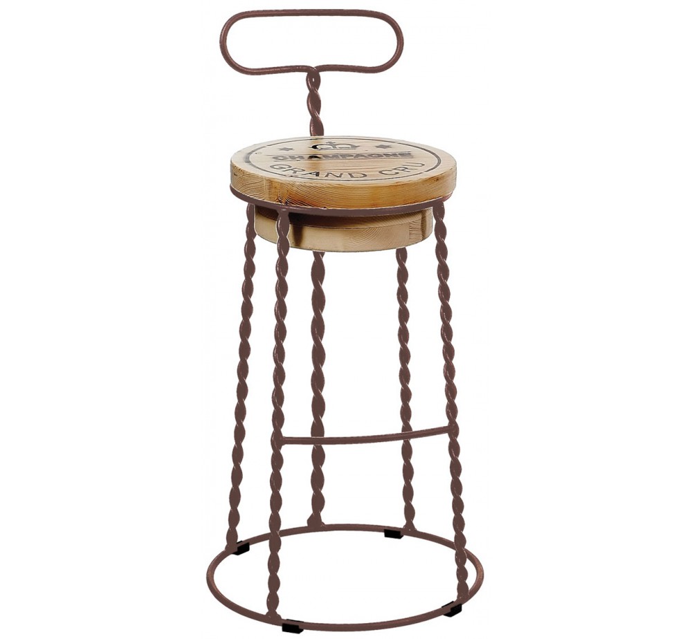 Afro metal bar stool | Avant Garde