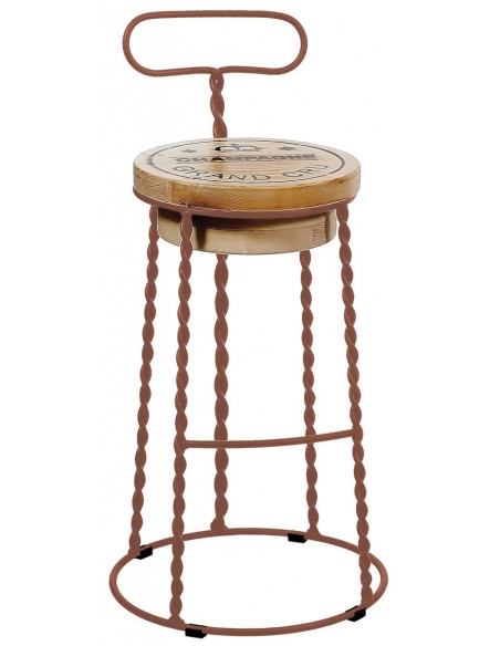 Afro metal bar stool | Avant Garde