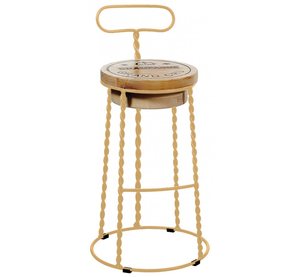 Afro metal bar stool | Avant Garde