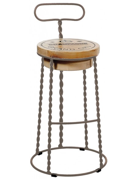 Afro metal bar stool | Avant Garde