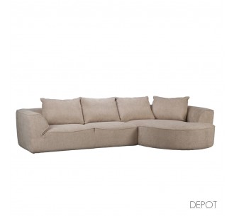 BIBO SOFA CORNER RIGHT GREZ ANTHOLOGY 02 350x192xH88cm
