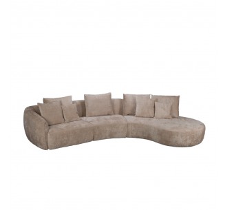 CURVO SOFA CORNER RIGHT BEIGE CREMONA 14 412x162xH92cm 2