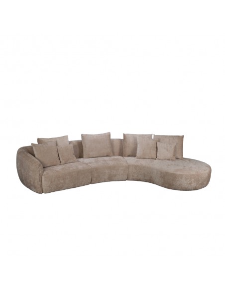 CURVO SOFA CORNER RIGHT BEIGE CREMONA 14 412x162xH92cm