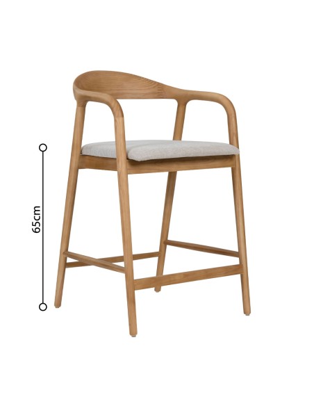 TUTTO ΣΚΑΜΠΟ BAR OAK BEIGE 62x56xH93cm