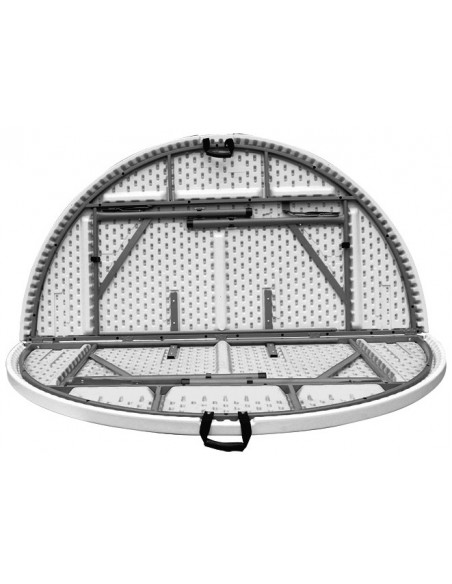 Genova Ø183 folding round table - suitcase | Avant Garde