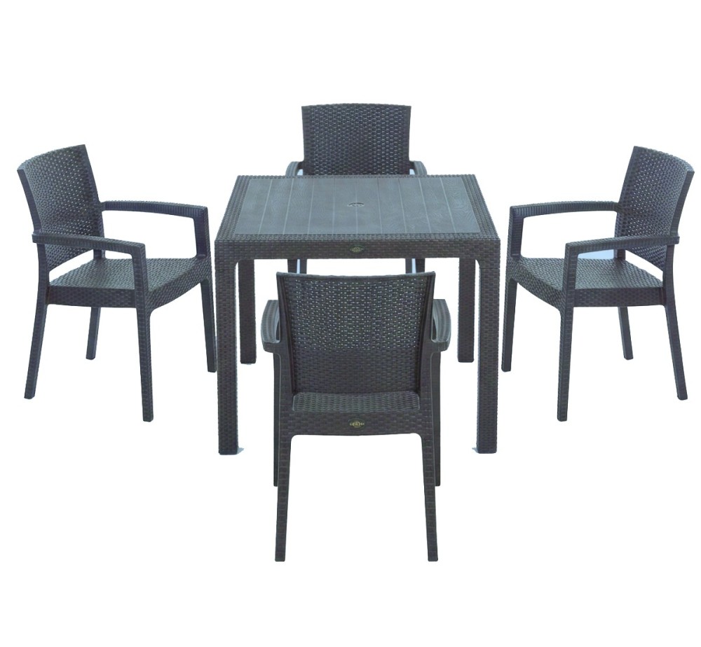 Defence dining table 90x90 5pcs/set by Novussi | Avant Garde