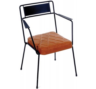 Bergamo metal armchair