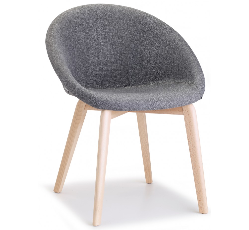 Natural giulia pop art.2828 wooden armchair by SCAB | Avant Garde