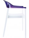 Violet Transparent - White