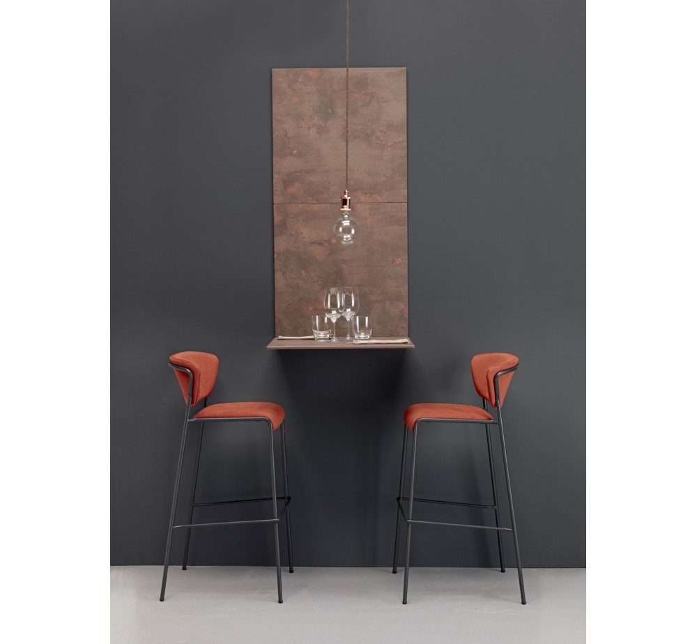 Lisa art.2855 metal barstool (h75) by SCAB | Avant Garde