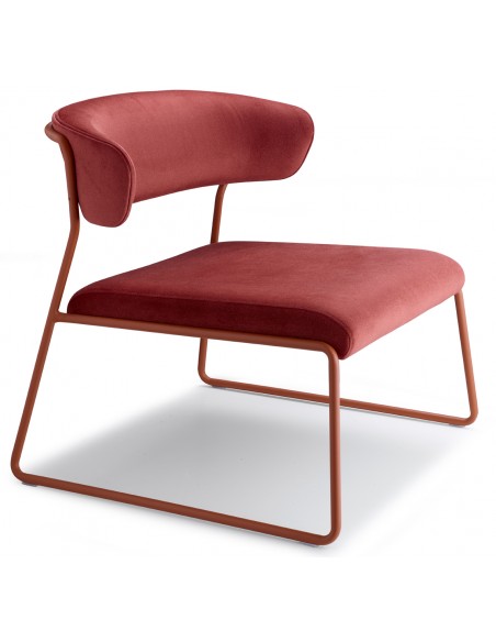 Lisa lounge art.2858 metal armchair by SCAB | Avant Garde