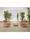ZE - Zinc and matt terracotta coated, embossed finish