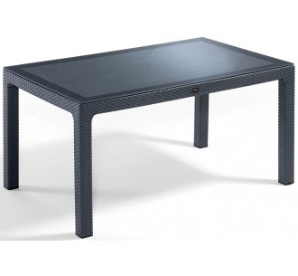 Defence150 table with glass