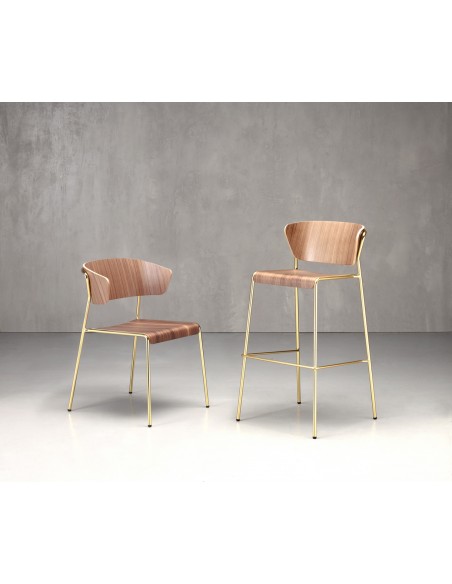 Lisa art.2854 metal barstool (h75) by SCAB | Avant Garde