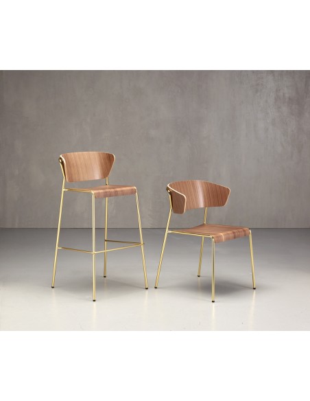 Lisa art.2854 metal barstool (h75) by SCAB | Avant Garde