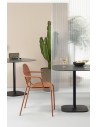 ZE - Zinc and matt terracotta coated, embossed finish