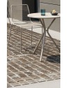 VT - Zinc and matt dove grey coated steel, embossed finish