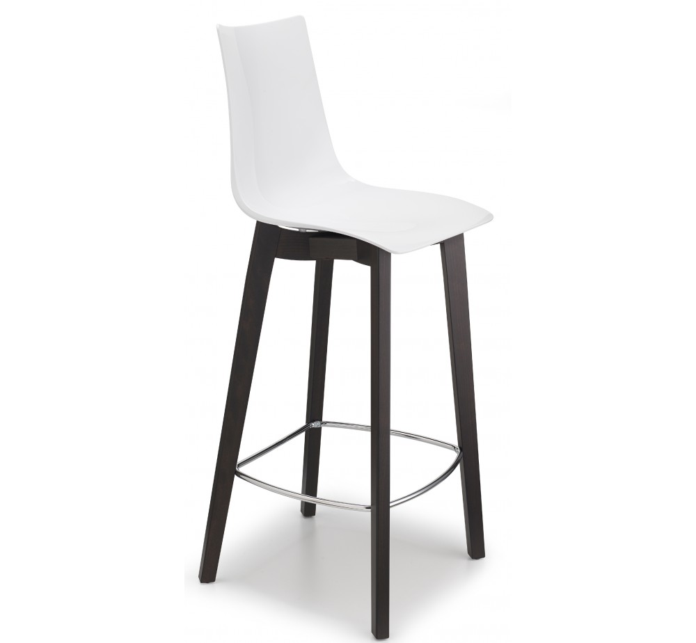 Natural zebra art.2810 wooden barstool (h78) by SCAB | Avant Garde