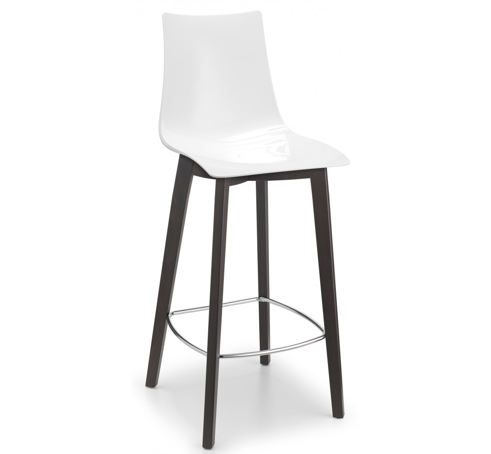 Natural zebra art.2810 wooden barstool (h78) by SCAB | Avant Garde