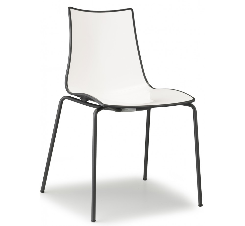 Zebra bicolore art.2272 metal chair by SCAB | Avant Garde