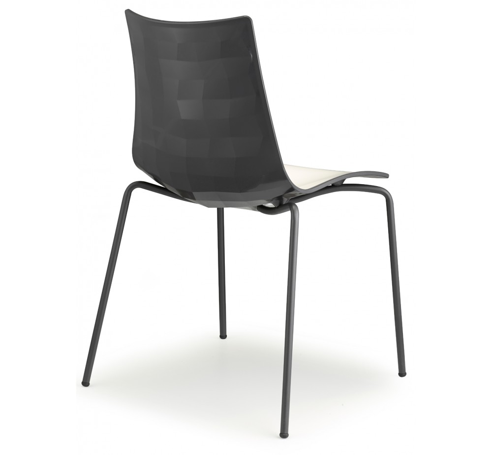Zebra bicolore art.2272 metal chair by SCAB | Avant Garde