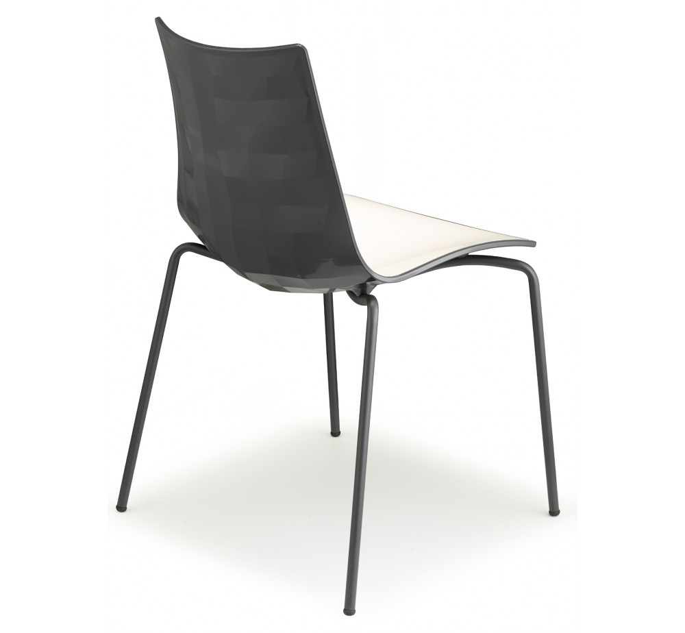 Zebra bicolore art.2272 metal chair by SCAB | Avant Garde
