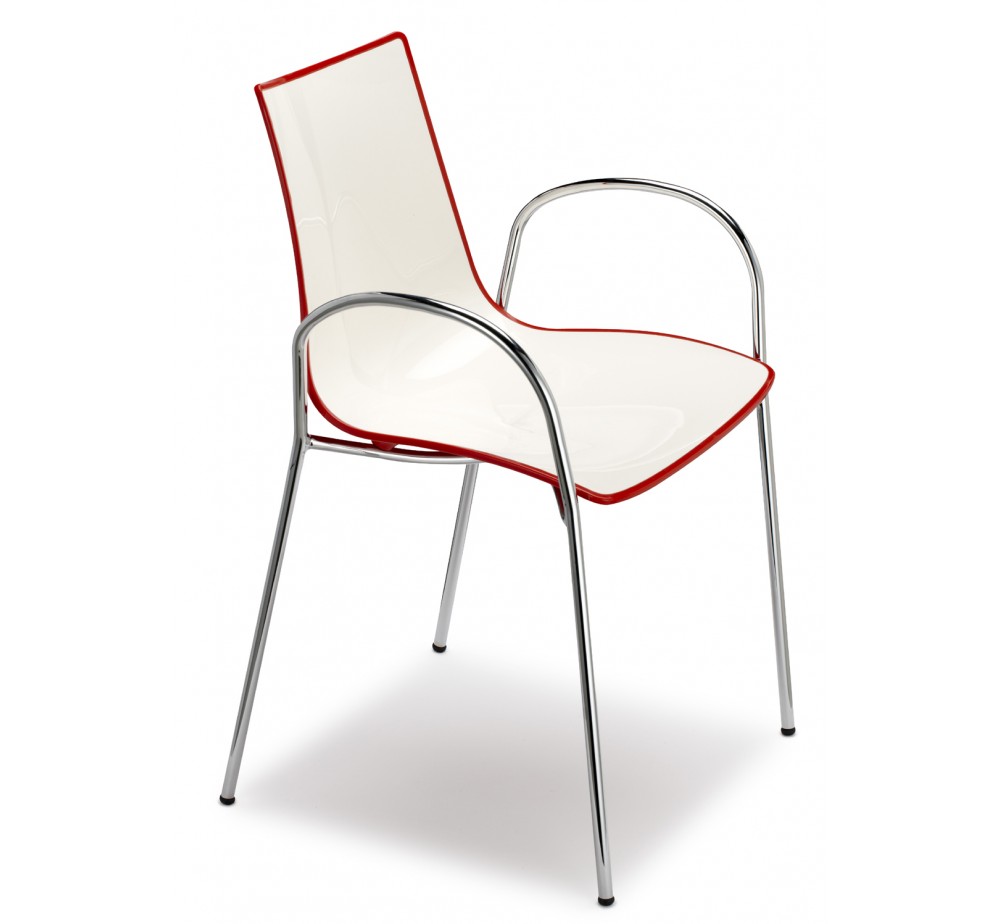 Zebra bicolore art.2610 metal armchair by SCAB | Avant Garde