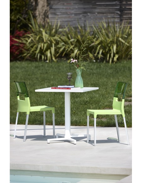 Domino art.5140 aluminium fixed base by SCAB | Avant Garde