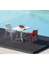 AV 10 - Matt white coated aluminium, embossed finish