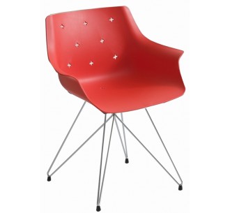 More 170/TCR metal armchair