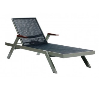 Borneo-B aluminum sunlounger